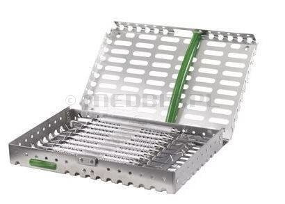 Kaseta do sterylizacji Sys-TM-8 x 5.5 na 10 instrumentów, stal nierdzewna, SCICAN, 140x203x25 mm