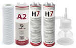 Zestaw filtrów do demineralizatora Hydrolab HLP 5s/HLP 5sp – prefiltr, filtr A2, H7, kapsuła sterylizacyjna