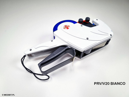 Metkownica medyczna dwurzędowa PRINTEX V20 do etykiet STEAM 26x16R, dokumentacja sterylizacji, PRV/V20 BIANCO