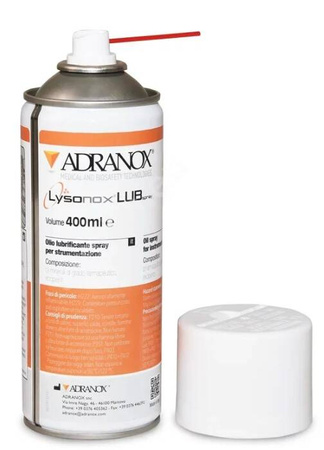 LysonoxLUB SPRAY 400 ml – profesjonalny środek do konserwacji i ochrony narzędzi medycznych, stomatologicznych, kosmetycznych Adranox