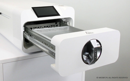 Front szuflady z uszczelką do autoklawu ENBIO Pro – modele od 2019, prowadnice boczne