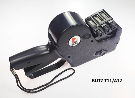 Metkownica alfanumeryczna 3-rzędowa BLITZ T11/A12 do etykiet 28x29 mm – profesjonalna metkownica medyczna