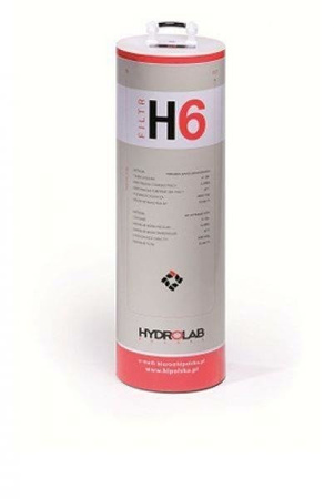 Filtr jonowymienny HYDROLAB H6 5000ml do demineralizacji wody po osmozie – do autoklawów, laboratoriów, gabinetów medycznych
