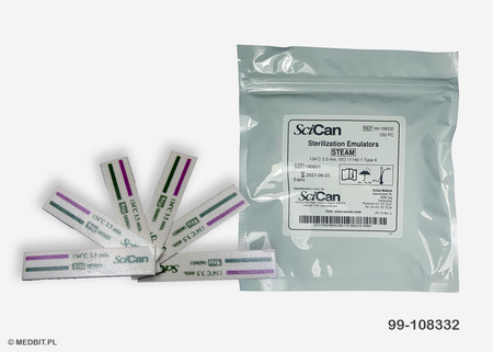 Test paskowy do kontroli sterylizacji HELIX PCD STATIM 2000/5000, 250 szt., SciCan