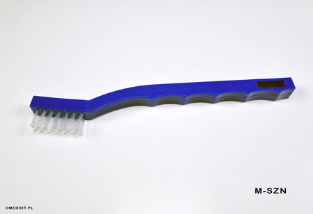 Szczotka nylonowa do czyszczenia i sterylizacji narzędzi medycznych, podologicznych, kosmetycznych i tatuażu 18 cm MEDBIT.PL