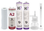 Zestaw filtrów do demineralizatora Hydrolab HLP 5UV – filtry osadowe, węglowe, jonowymienne, UV, kapsuła sterylizacyjna