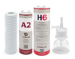 Zestaw filtrów do demineralizatora Hydrolab HLP 10s/HLP 10sp – filtr osadowy, węglowy, jonowymienny, kapsuła sterylizacyjna