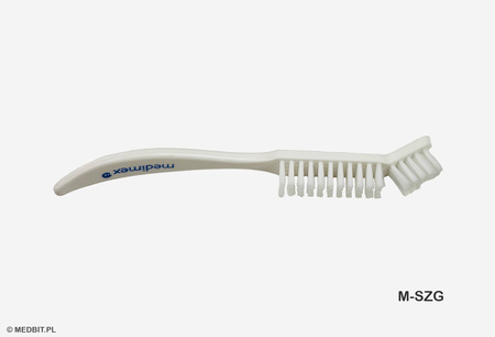 Szczotka wygięta do czyszczenia narzędzi medycznych i kosmetycznych, sterylizacja w autoklawie, 17 cm, MEDBIT