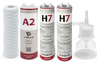 Zestaw filtrów do demineralizatora Hydrolab HLP 5s/HLP 5sp – prefiltr, filtr A2, H7, kapsuła sterylizacyjna