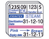 Etykieta 3-rzędowa STEAM do metkownicy Printex V30, Blitz, Meteo 29x28 mm, 500 szt., wskaźnik parowy, EN ISO 11140-1, PRINTEX MEDICAL