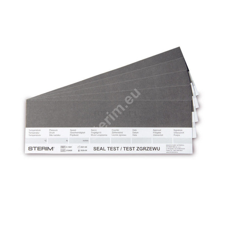 STERIM Seal Test – testy kontroli zgrzewu do zgrzewarek pakietów sterylizacyjnych, 100 szt., 500x65 mm, EN ISO 11607-2