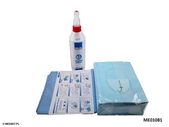 Chamber Protect MELAG – Zestaw do czyszczenia komory i tacek autoklawu, spray + ściereczki, ME01081