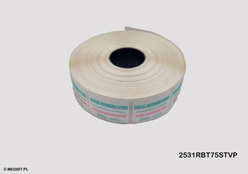 Etykiety 3-rzędowe do metkownicy MELAdoc, GK, Medical, 22x29 mm, 750 szt., wskaźnik plazmowy kl. 1, PRINTEX MEDICAL