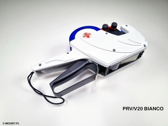 Metkownica medyczna dwurzędowa PRINTEX V20 do etykiet STEAM 26x16R, dokumentacja sterylizacji, PRV/V20 BIANCO