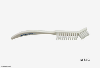 Szczotka wygięta do czyszczenia narzędzi medycznych i kosmetycznych, sterylizacja w autoklawie, 17 cm, MEDBIT