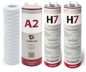 Zestaw filtrów do demineralizatora Hydrolab HLP 5/HLP 5p – prefiltr, moduł A2, filtry jonowymienne H7